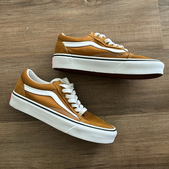 Vans Old Skool Suede Tan Size 4.0 Men / 5.5 Women - Picture 2 of 7